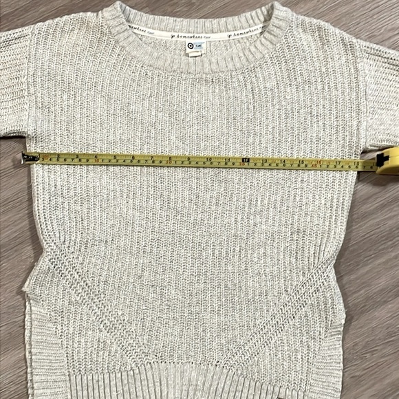 Tom’s at Target Women’s Sweater Small Grey & Shimmer Cotton & Wool Contemporary - Picture 9 of 13